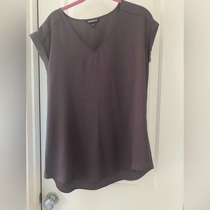 Express light weight V neck blouse periwinkle casual-dressy size M